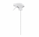 White spray bottle nozzle on a white background